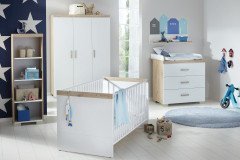 Hilja von Transland® - Babyzimmer-Set: Schrank, Bett & Wickelkommode