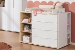 Lieven von Paidi - Babyzimmer-Einrichtung kreideweiß - Eiche Montana