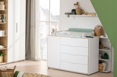 Lieven von Paidi - Babyzimmer-Einrichtung kreideweiß - Eiche Montana