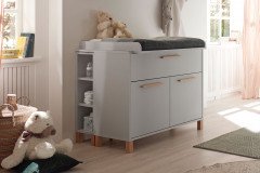 Olivia von Mäusbacher - Babymöbel-Set grau: Schrank, Bett & Wickelkommode