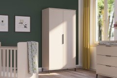 Ari von Transland® - Babybett mit eckigen Sprossen cashmere-beige