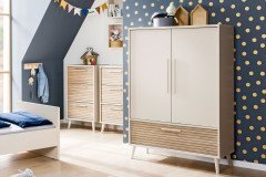 Eefje von Paidi - Kommode Buddy schmal cashmere-beige - Groovy-Oak