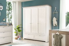 Marbella-LE25 von POL Power - Standregal mit 2 Schubkästen Sibiu Lärche antik - Nelson Eiche