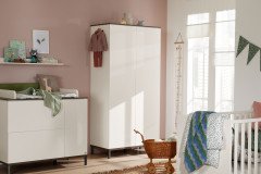 Lovely Aliv von YUNY by Paidi - Babybett off-white - Dark-Walnut-Nachbildung