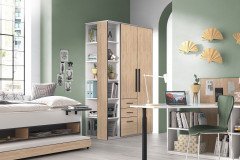 qunit by rb 366 von Röhr-Bush - Stauraumbett weiß - Hickory