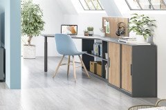 qunit by rb 366 von Röhr-Bush - Stauraumbett weiß - Hickory