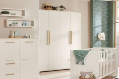 Enie von Paidi - Wandregal ca. 95 cm breit off-white - Eiche